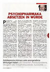 Research paper thumbnail of Psychopharmaka absetzen in Würde