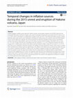 Research paper thumbnail of Temporal changes in inflation sources during the 2015 unrest and eruption of Hakone volcano, Japan