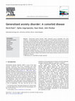 Research paper thumbnail of Generalized anxiety disorder: A comorbid disease