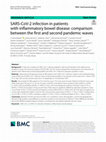 Research paper thumbnail of SARS-CoV-2 infection in patients with inflammatory bowel disease: comparison between the first and second pandemic waves