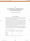 Research paper thumbnail of Ecological hierarchy and biodiversity