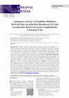 Research paper thumbnail of Anticancer Activity of Postbiotic Mediators Derived from Lactobacillus Rhamnosus GG and Lactobacillus Reuteri on Acute Lymphoblastic Leukemia Cells