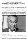 Research paper thumbnail of Roland Barthes: 50 de ani de la Moartea autorului (II)