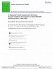 Research paper thumbnail of A National Trends Assessment of Hunter Access Problems: Perceptions of State Wildlife Administrators, 1984-1997