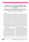 Research paper thumbnail of Giám sát lúa và ước tính sinh khối dựa trên thuật toán học máy với dữ liệu Sentinel-1a đa thời gian