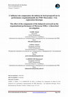 Research paper thumbnail of L'influence des composantes du tableau de bord prospectif sur la performance organisationnelle des PME Marocaines : Une exploration théorique