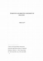 Research paper thumbnail of SUBJECTIVE AND OBJECTIVE ASSESSMENT OF POLLUTION