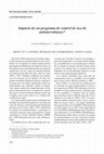 Research paper thumbnail of Impacto de un programa de control de uso de antimicrobianos