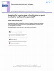 Research paper thumbnail of Adaptive full newton-step infeasible interior-point method for sufficient horizontal LCP