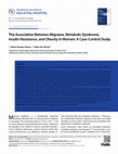 Research paper thumbnail of The association between migraine, metabolic syndrome, insulin resistance, and obesity in women: Case-control study