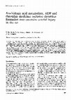 Research paper thumbnail of Arachidonic acid metabolites, ADP and thrombin modulate occlusive thrombus formation over extensive arterial injury in the rat