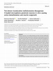 Research paper thumbnail of Ten‐eleven translocation methylcytosine dioxygenase 3‐loaded microspheres penetrate neurons in vitro causing active demethylation and neurite outgrowth