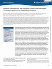 Research paper thumbnail of Ponatinib, chemotherapy, and transplant in adults with Philadelphia chromosome–positive acute lymphoblastic leukemia