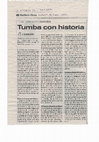 Research paper thumbnail of Tumba con historia