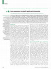 Research paper thumbnail of Pain assessment in elderly adults with dementia