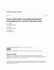 Research paper thumbnail of Putative multiple alleles at the vegetative (heterokaryon) incompatibility loci het-c and het-8 in Neurospora crassa