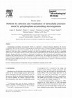 Research paper thumbnail of Methods for detection and visualization of intracellular polymers stored by polyphosphate-accumulating microorganisms