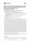 Research paper thumbnail of Impact of an 8-Month Trial Using Height-Adjustable Desks on Children's Classroom Sitting Patterns and Markers of Cardio-Metabolic and Musculoskeletal Health