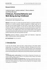 Research paper thumbnail of Childcare, Parental Behavior and Well-Being during Childhood