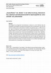 Research paper thumbnail of Auskunftsbüro" der 'Moden' in der Kafka-Forschung: Dekonstruktion, Judentum und Kulturwissenschaft im Spannungsfeld von 'Innovativität' und 'Authentizität