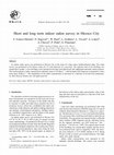 Research paper thumbnail of Short and long term indoor radon survey in Mexico City