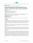 Research paper thumbnail of Health-related quality of life after surgery for hip fracture: a multicentric study in Mexican population