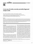 Research paper thumbnail of A rare case of cardiac anomaly: prenatally diagnosed ectopia cordis