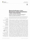 Research paper thumbnail of Musical Sonification of Arm Movements in Stroke Rehabilitation Yields Limited Benefits