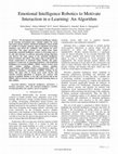 Research paper thumbnail of Emotional Intelligence Robotics to Motivate Interaction in E-Learning: An Algorithm