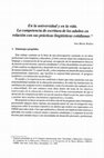 Research paper thumbnail of La competencia de escritura de los adultos en la relación con sus prácticas ligüísticas cotidianas: En la universidad y en la vida