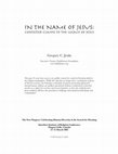 Research paper thumbnail of IN THE NAME OF JESUS: Contested claims to the legacy of Jesus