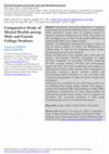 Research paper thumbnail of Comparative Study of Mental Health among Male and Female College Students