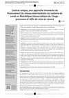 Research paper thumbnail of Contrat unique, une approche innovante de financement du niveau intermédiaire du système de santé en République Démocratique du Congo : processus et défis de mise en œuvre