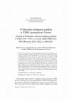 Research paper thumbnail of O Słowniku inteligencji polskiej w ZSRR z perspektywy Lwowa (Zostali na Wschodzie. Słownik inteligencji polskiej w ZSRS 1945-1991)