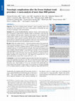 Research paper thumbnail of Neurologic complications after the frozen elephant trunk procedure: A meta-analysis of more than 3000 patients