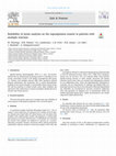 Research paper thumbnail of Reliability of strain analyses on the supraspinatus muscle in patients with multiple sclerosis