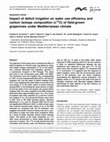 Research paper thumbnail of Impact of deficit irrigation on water use efficiency and carbon isotope composition (δ13C) of field-grown grapevines under Mediterranean climate