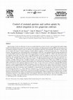 Research paper thumbnail of Control of stomatal aperture and carbon uptake by deficit irrigation in two grapevine cultivars