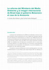 Research paper thumbnail of La reforma del Ministerio del Medio Ambiente y la imagen internacional de Brasil bajo el gobierno Bolsonaro: el caso de la Amazonia