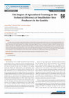 Research paper thumbnail of Examining the technical efficiency of rice producers in Bangladesh