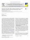 Research paper thumbnail of Discussion of the paper: Effect of physical parameters on static undrained resistance of sandy soil with low fines content