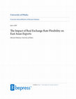 Research paper thumbnail of The Impact of Real Exchange Rate Flexibility on East Asian Exports