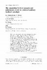 Research paper thumbnail of The association between acoustic and articulatory events in a delayed auditory feedback paradigm