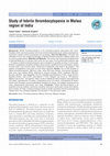 Research paper thumbnail of Study of febrile thrombocytopenia in Malwa region of India