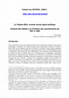 Research paper thumbnail of Le Vlaams Blok comme nouvel agent politique: Analyse des débats à la Chambre des représentants de 1981 à 1999