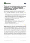 Research paper thumbnail of Twelve-Week Daily Consumption of ad hoc Fortified Milk with ω-3, D, and Group B Vitamins Has a Positive Impact on Inflammaging Parameters: A Randomized Cross-Over Trial