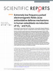 Research paper thumbnail of Extremely low frequency pulsed electromagnetic fields increase cell proliferation in lymphocytes from young and aged subjects