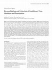 Research paper thumbnail of Reconsolidation and Extinction of Conditioned Fear: Inhibition and Potentiation