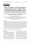 Research paper thumbnail of Review of stranding records of megaherbivore the Dugong (Dugong dugon, müller, 1776) in the Gulf of Kutch, India-an implication to the conservation of marine mammals in Gujarat