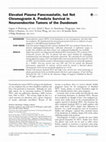 Research paper thumbnail of Elevated Plasma Pancreastatin, but Not Chromogranin A, Predicts Survival in Neuroendocrine Tumors of the Duodenum